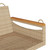  Swing Bench Beige 42.9"x24.4"x15.7" Poly Rattan A949-368145