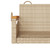  Swing Bench Beige 42.9"x24.4"x15.7" Poly Rattan A949-368145