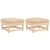  Patio Footstools with Cushions 2pcs Solid Wood Pine A949-825464