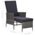  2 Piece Patio Lounge Set with Cushions Poly Rattan Gray A949-310233