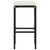  5 Piece Patio Bar Set with Cushions Poly Rattan Black A949-3064781