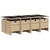  13 Piece Patio Dining Set with Cushions Beige Poly Rattan A949-3277749