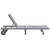  Patio Sun Lounger with Cushion Gray Solid Acacia Wood A949-3061366
