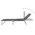  Foldable Sunlounger with Adjustable Backrest Gray A949-44293