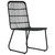  3 Piece Patio Dining Set Poly Rattan and Glass A949-3060249