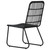  3 Piece Patio Dining Set Poly Rattan and Glass A949-3060249