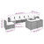  9 Piece Patio Lounge Set with Cushions Poly Rattan Black A949-3102625