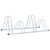 Bicycle Stand for 4 Bikes Floor Freestanding Galvanized Steel A949-4005566