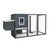  Outdoor Chicken Cage Hen House with 1 Egg Cage Gray Wood A949-170846