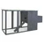  Outdoor Chicken Cage Hen House with 1 Egg Cage Gray Wood A949-170846