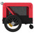  Pet Bike Trailer Red and Black Oxford Fabric and Iron A949-93929