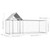  Chicken Coop 9.8'x3.3'x4.9'Galvanized Steel A949-144554