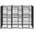  Outdoor Dog Kennel Steel 59.5 ft A949-3097938