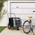  Pet Bike Trailer Black and Gray Oxford Fabric and Iron A949-93860