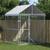  Outdoor Dog Kennel with Roof Silver 6.6'x6.6'x8.2'Galvanized Steel A949-153675