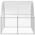  Outdoor Chicken Coop 9.8'x52.5'x6.6'Galvanized Steel A949-3095478
