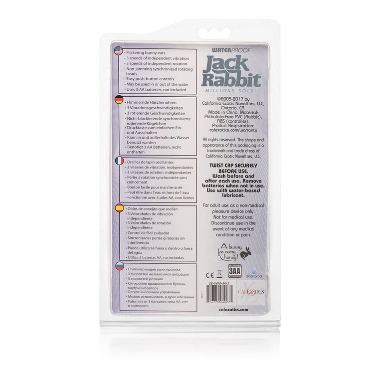 Waterproof Jack Rabbit Clear Float Beads - Clear M919-SE0610502