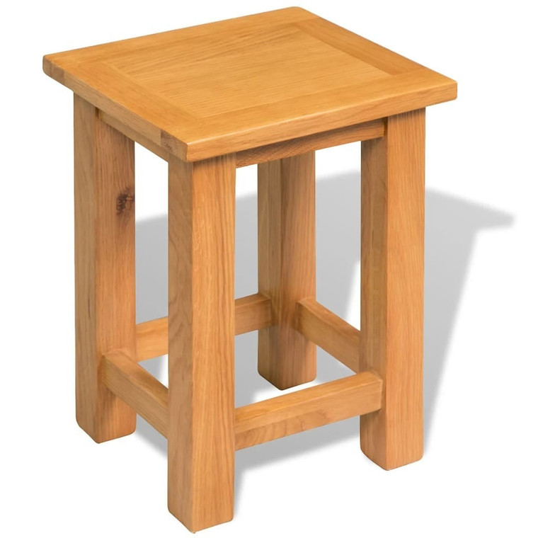 End Table Solid Oak Wood 10.6"x9.4"x14.6 A949-244207
