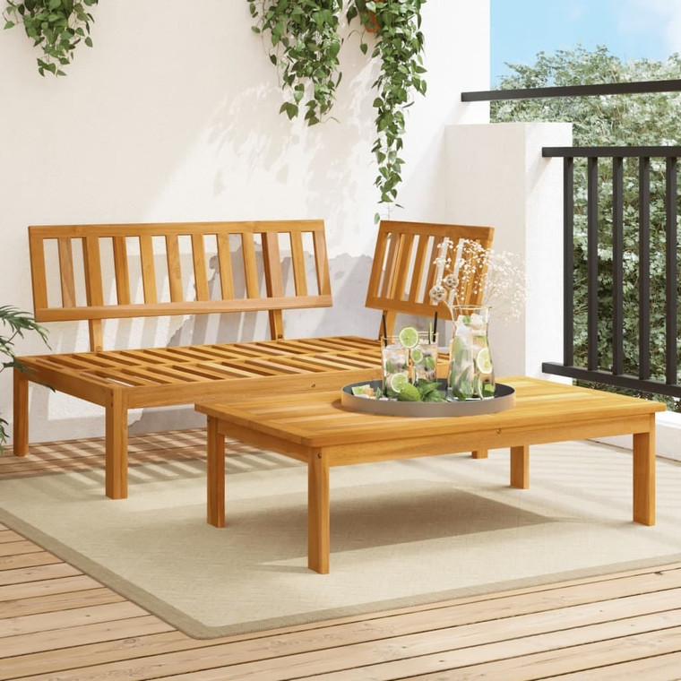  Patio Pallet Sofa Set 2 pcs Solid Wood Acacia A949-365848
