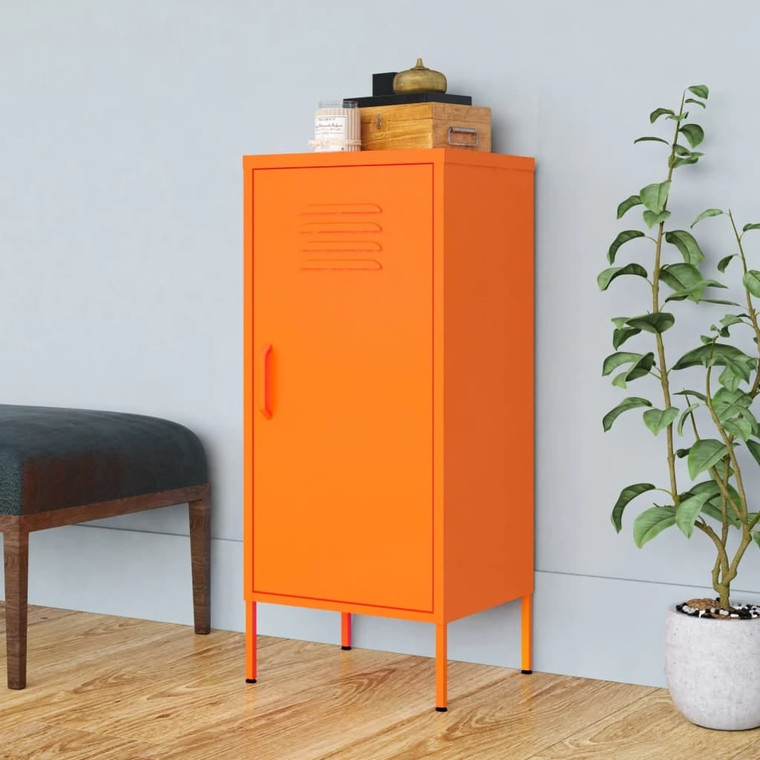  Storage Cabinet Orange 16.7"x13.8"x40" Steel A949-336192