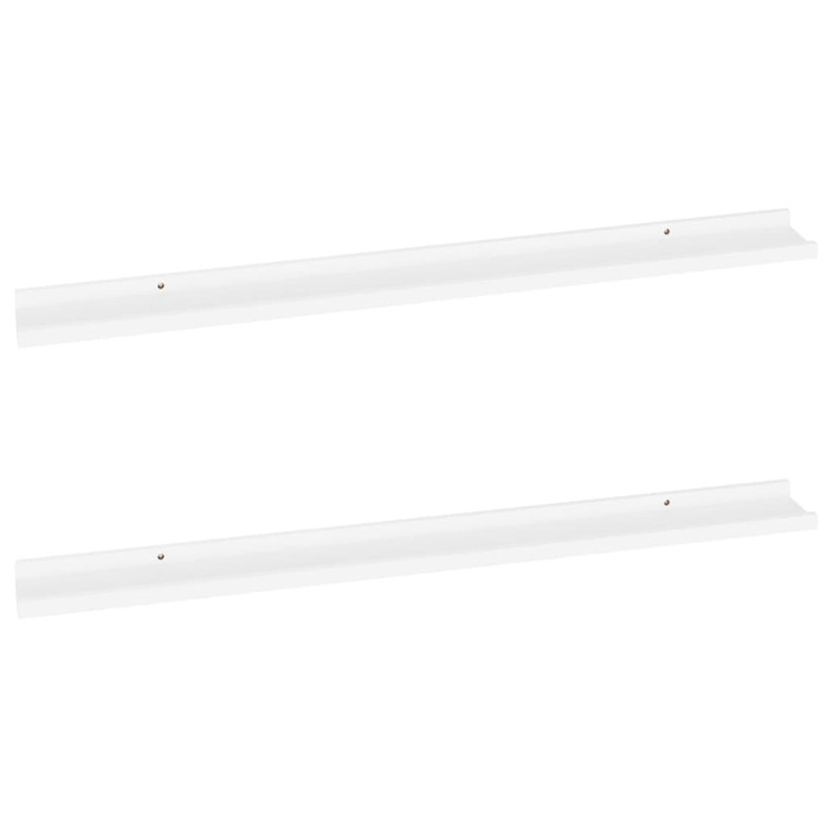 Wall Shelves 2 pcs White 39.4"x3.5"x1.2 A949-326658