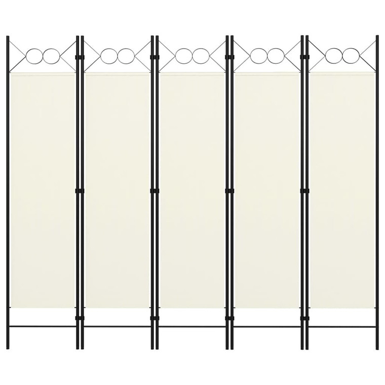  5-Panel Room Divider White 78.7"x70.9 A949-320707