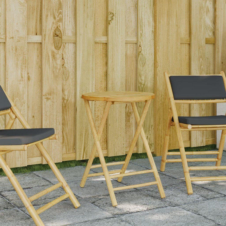  Folding Patio Table 21.7"x29.5" Bamboo A949-365881