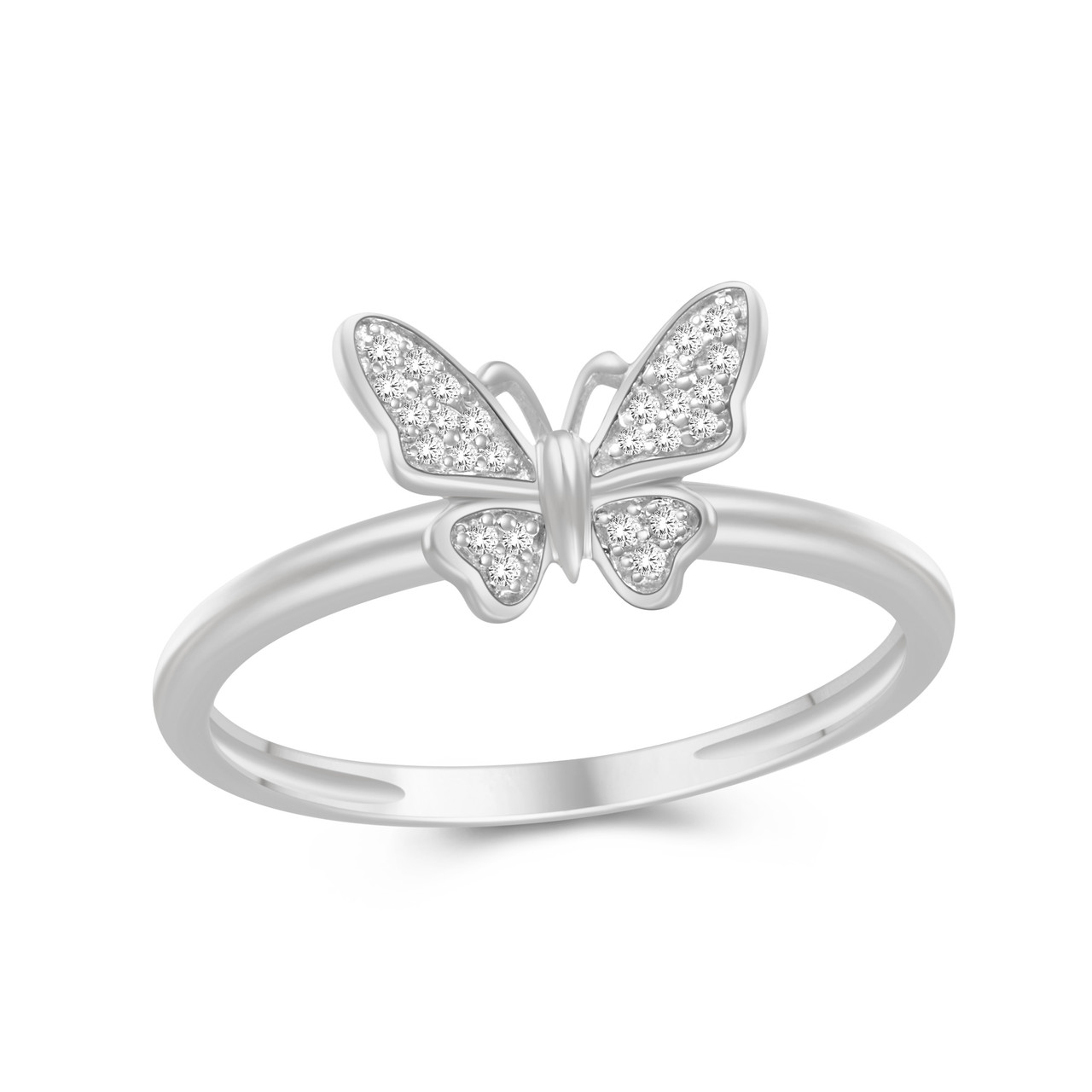 Cute Butterfly Ring with Black Opal and Diamond for Women - AAA Quality,  14K Yellow Gold, US 3.00 - Walmart.com