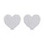 10K Yellow Gold 0.12 Carat Heart Shape Stud Earrings 0125366-YG