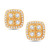 10K All Yellow Gold 0.36 Carat Cushion Shape Stud Earrings 0125947-ALY