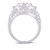 10K White Gold 1.00 Carat Round Shape Bridal Ring 0526103-WG