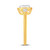 10K Yellow Gold 0.24 Carat Oval Shape Ladies Ring-0224043-YG