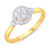 10K Yellow Gold 0.25 Carat Round Shape Ladies Ring-0224044-YG