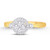 10K Yellow Gold 0.25 Carat Round Shape Ladies Ring-0224044-YG