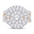 10K Yellow Gold 1.00 Carat Glittera Round Shape Bridal Ring-0526103-YG