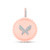 10K Rose Gold 0.09 Carat Butterfly Charm Pendant-0829281-RG