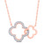 10K Two-tone (Rose and White) Gold 0.09 Carat Fashion Pendant With Chain-0829292-RW