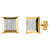 10K Yellow Gold 0.15 Carat Square Shape Earrings-0124203-YG