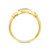10K Yellow Gold 0.10 Carat Heart Shape Ring-0229482-YG