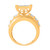 10K Yellow Gold 5.00 Carat Cinderella Ladies Ring-0232924-YG