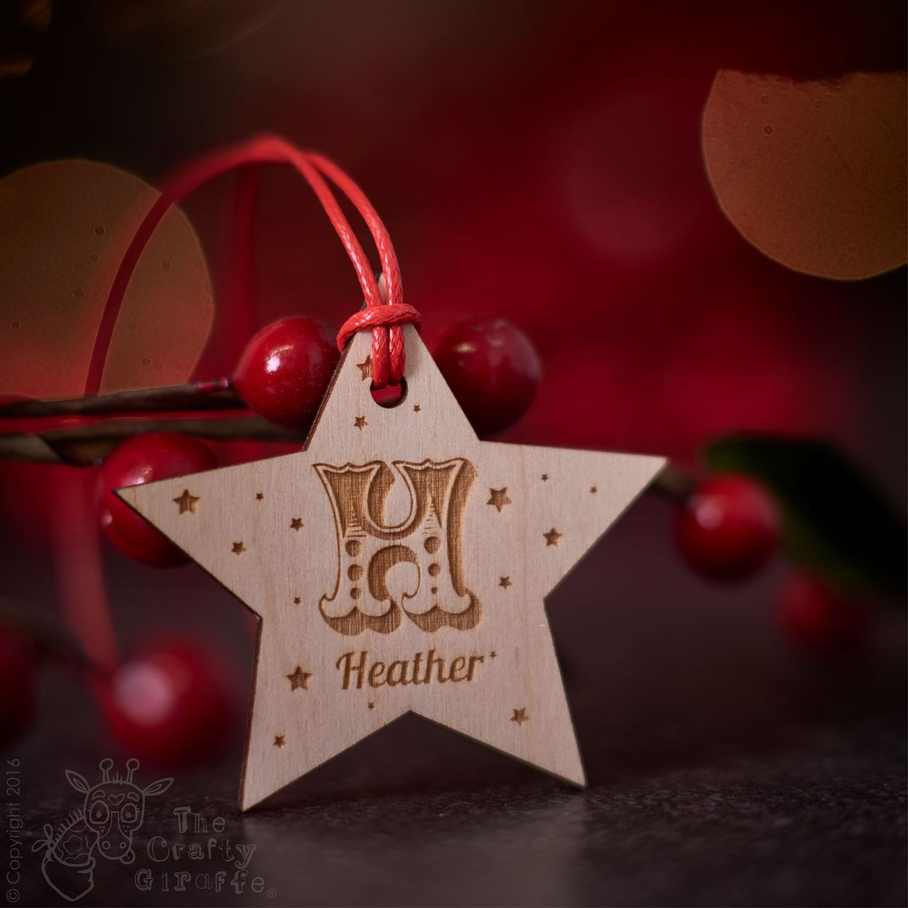 Personalised Star Tag - The Crafty Giraffe