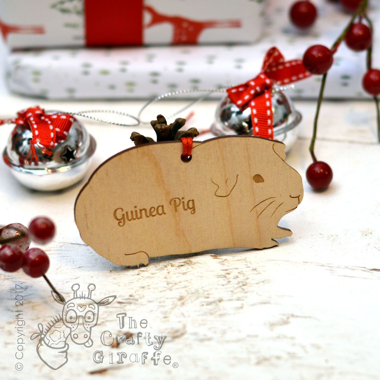 Personalised Guinea Pig Decoration