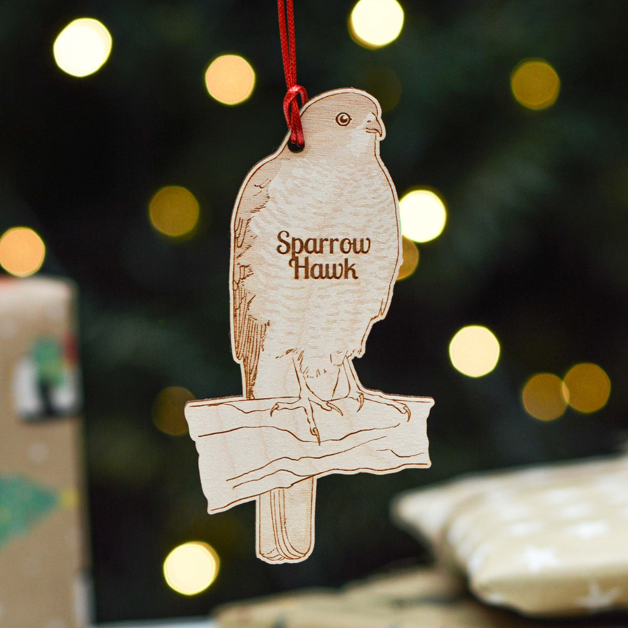 Personalised Sparrow Hawk Bird Decoration The Crafty Giraffe