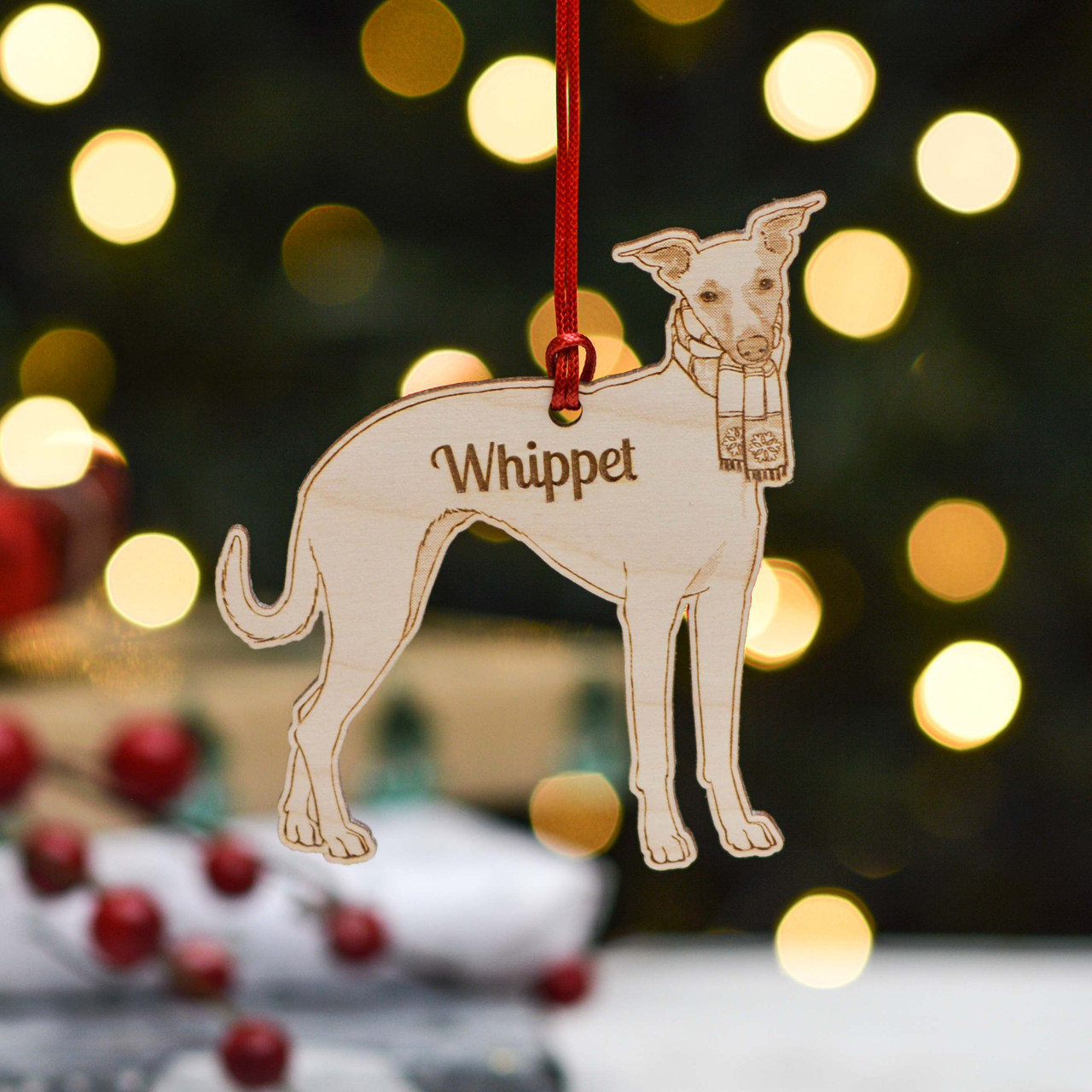 Ornament Greyhound Dog Lover Gifts Personalised Whippet Dog
