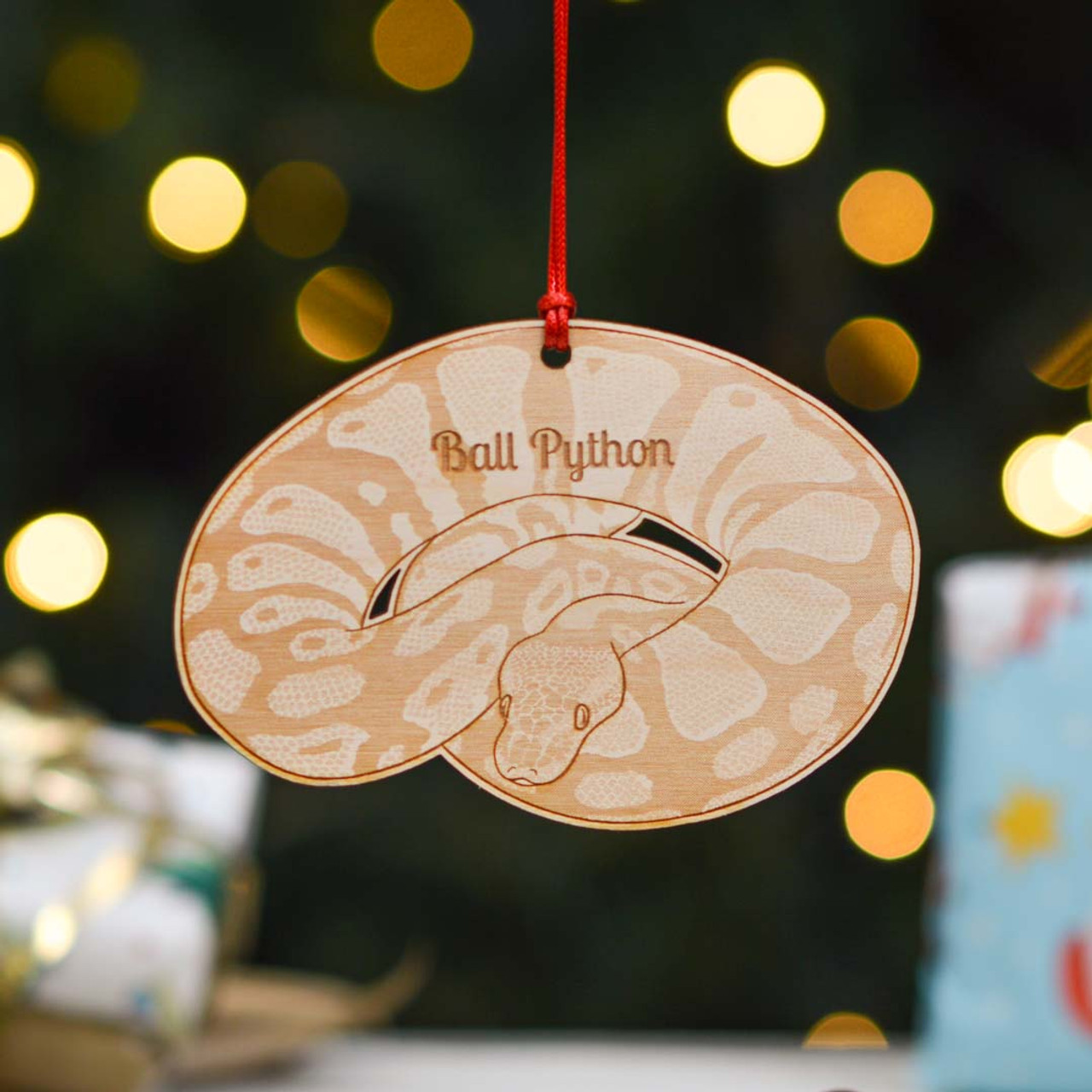 Personalised Ball Python Decoration - The Crafty Giraffe