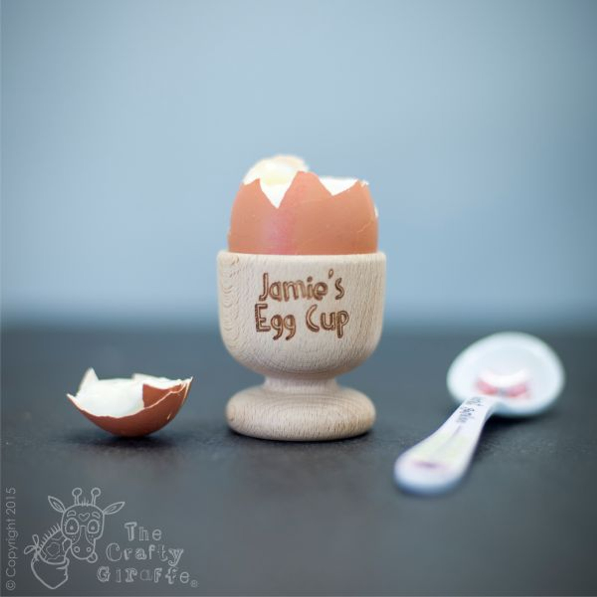 Personalised Egg Cup The Crafty Giraffe
