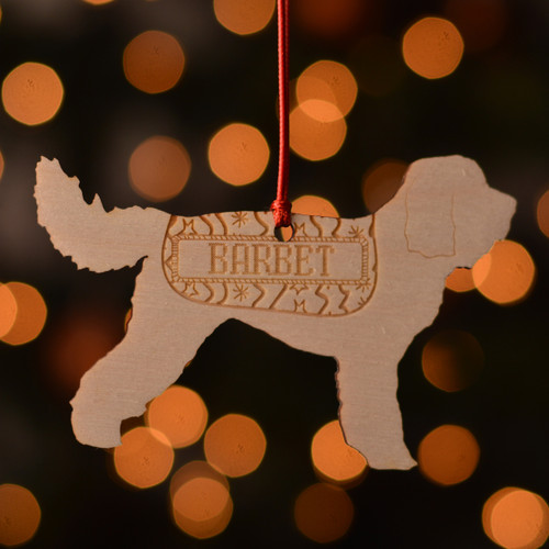 Personalised Barbet Dog Pet Decoration - The Crafty Giraffe