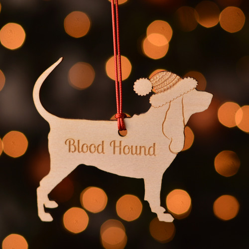 Personalised Blood Hound Dog Pet Decoration - The Crafty Giraffe