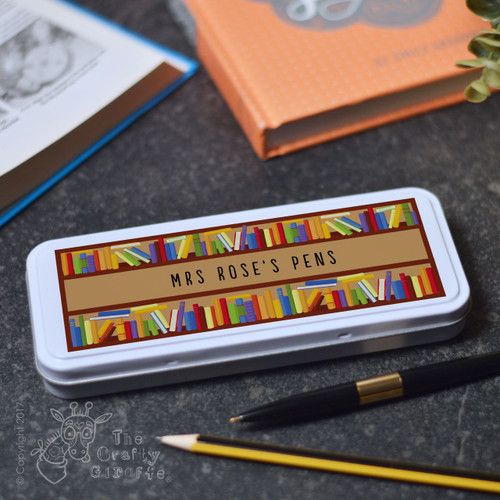 Personalised Books Pencil Tin