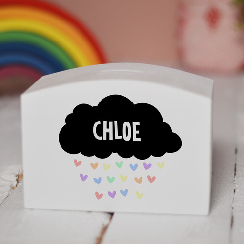 Personalised Black Cloud Money Box